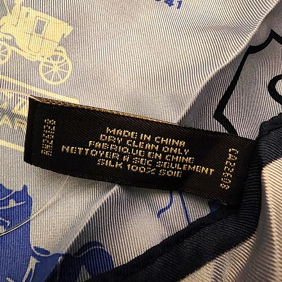 Authentic Coach 100% Silk Scarf/Kerchief - NWT - Picture 2 of 9